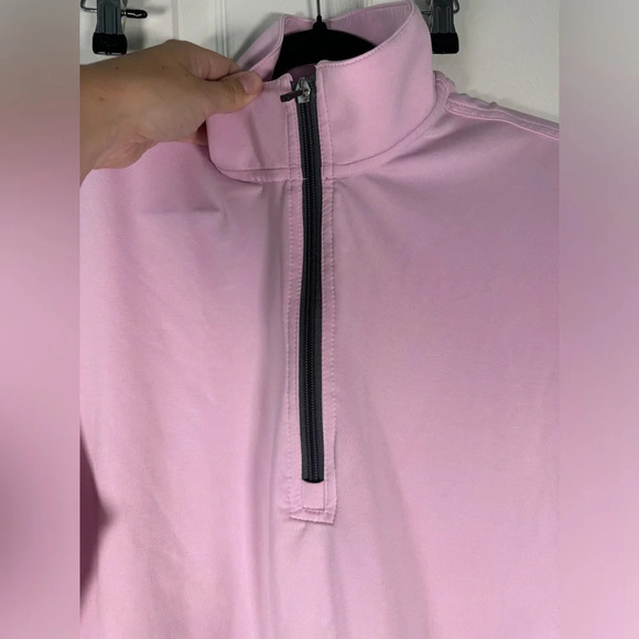 Straight Down Clothing Co Pink Golf Vest Quarter Zip Size Small - Picture 2 of 6